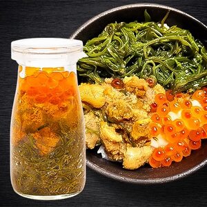 瓶ドン ウニ入り 3本セット 川秀 浄土ヶ浜レストハウス 古須賀商店 海鮮丼 冷凍 イクラ サーモン【配送不可地域：離島】【1264405】