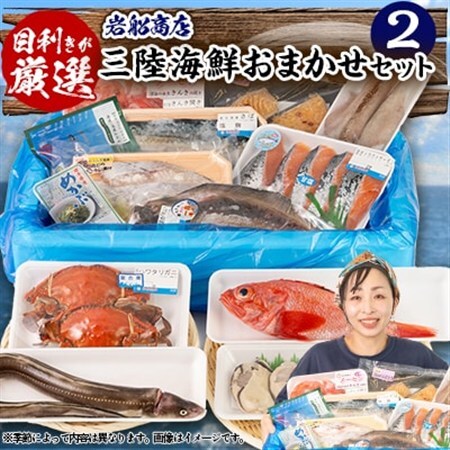 【三陸厳選】岩船商店おまかせ海産物詰め合わせセット(2)_魚介・海産物  貝   魚介・海産物  鮮魚   魚介・海産物 わかめ 海苔・海藻 ワカメ_【配送不可地域：離島・沖縄県・九州】【1523123】 9,500円