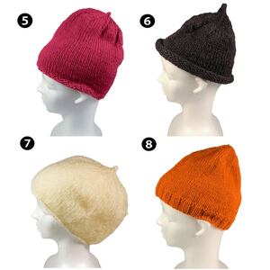 手作り 選べる自分だけの帽子 1点  (12種類から選択可) 【必ず備考欄に希望する①?⑫の商品番号をご記入ください】 ぼうし 帽子 選べる 手づくり 手作り ニット ニット帽