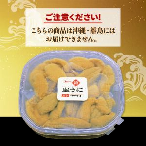 先行予約 無添加 生うに 100g 冷蔵 雲丹 寿司 キタムラサキウニ 小分け ウニ丼 うに ウニ 雲丹 寿司 Sea urchin 新鮮 直送 産地直送 生食 生 ごはん 夕飯 おかず おつまみ 晩酌 米 丼 海産物 海鮮 魚介 魚介類 大船渡 三陸 岩手県 国産