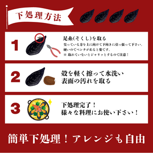 三陸産 活ムール貝 1kg ムール貝