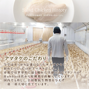 3ヶ月 定期便 サラダチキン 100g × 5袋 (500g) プレーン味  鶏肉 チキン 機能性表示食品 冷凍 ダイエット 健康 おかず サラダ 小分け タンパク質 朝食 岩手県 大船渡市 アマタケ