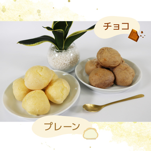 もちもちシュー 20個入 ( プレーン ゴマ 抹茶 チョコ ) お菓子 おかし 洋菓子 和菓子 和洋菓子 デザート スイーツ シュークリーム クリーム 個包装 抹茶 手土産 ギフト お土産 個包装 岩手県 大船渡市