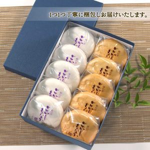 碁石もなか 10個 つぶあん 5個 くるみ 5個 最中 和菓子 わがし おやつ お菓子 食べ比べ 手土産 お菓子 小豆 あんこ 岩手県 大船渡市