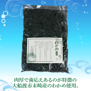 塩蔵わかめ 400g 碁石浜めぐみセレクト わかめ ワカメ 海鮮 海藻 魚貝類 魚介類 小分け みそ汁 スープ 酢の物 岩手県 大船渡市