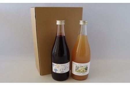 ぶどう農家の果汁100％ストレートジュース！ぶどうジュース・コラボジュース　2本（720ml）セット 【556】