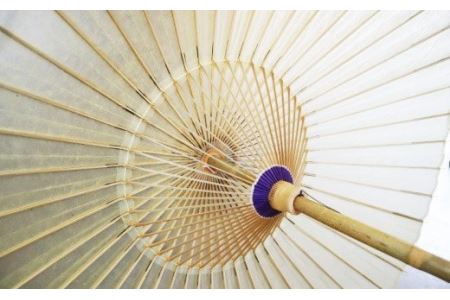 花巻傘　オーダーメイド番傘（家紋・名入れ和傘）（白） 【703】