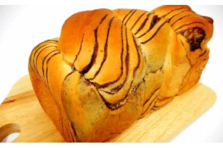 岩手県産小麦「銀河のちから」使用　ロングライフパン内麦デニッシュ食パン　チョコ（６個） 【686】