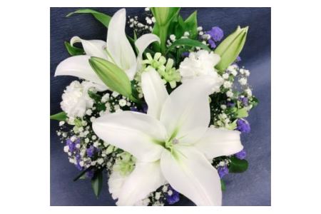 【定期便3ヶ月】日時指定可能 お供え用フラワーアレンジメント 【802】