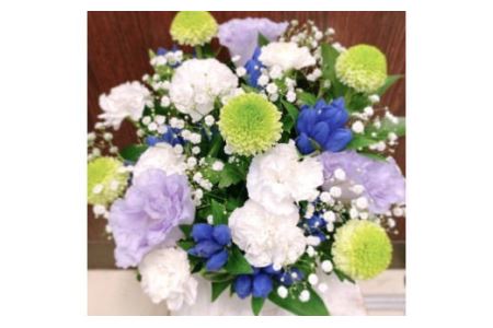 【定期便12ヶ月】日時指定可能 お供え用フラワーアレンジメント 【804】