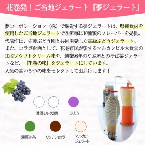 花巻発！極上ジェラート6個セット 120ml×厳選5種類 【1333】