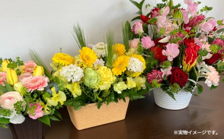 フラワーアレンジメント　ありがとう！感謝の気持ちを込めたホッドレッド＜スタンダード＞ 【1513】