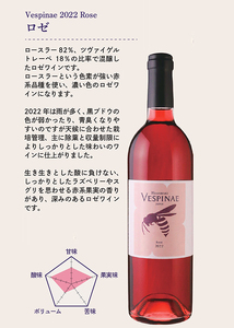 Vespinae 2022 ロゼ 750ml （ベスピナエ2022ロゼ） ワイン　【1698】