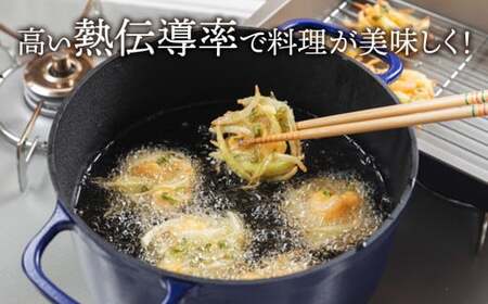 IH対応 鉄 鍋 フライパン ダクタイルポット 22cm 錆びにくい 超軽量 BBQ アウトドア キャンプ 直火 ダッチオーブン 万能 鉄器 岩手県 北上市 O0102 岩手製鉄