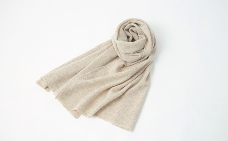 カシミヤ ストール UTO レギュラーサイズ(サンド) L0102