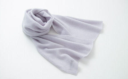 【UTOカシミヤ】天使のマフラー〈ライトパープル〉 岩手県 北上市 H0129 （UTO）マフラー カシミヤ カシミア 9,800円