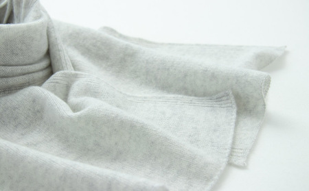 カシミヤ 天使のマフラー ライトグレー マフラー H0129