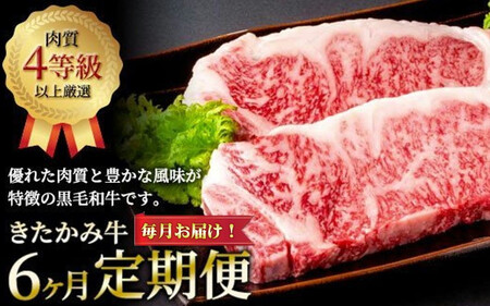 【 定期便 / 6か月 】ブランド牛 「 きたかみ牛 」 6種を6ヶ月連続お届け 国産 黒毛和牛 牛肉 サーロイン 切り落とし 牛タン リブロース 牛カルビ 牛すき焼き 西部開発農産 岩手県 北上市 Q0239