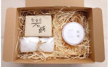 紫香房ギフト③（桜膏30g 1個、石鹸Ｍ80g 1個）無添加せっけん 無添加 石油系化合物不使用 シャンプーバー 生薬 アースライズ 岩手県 北上市 E0179
