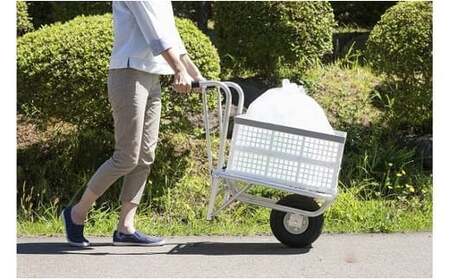 アルミ製一輪車 ポケにゃん 折り畳みコンテナ付 H0107