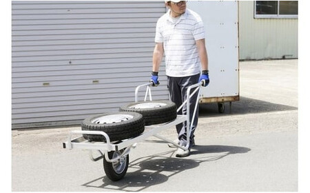 アルミ製 一輪車 かるねこ KL-3 平型 運搬作業 農作業 ガーデニング 日用品 岩手県 北上市 M0070 三協製作所