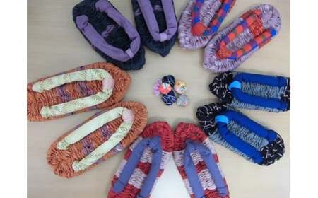 手作り布ぞうり A0191 スリッパ ルームシューズ