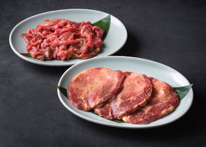 遠野 の天然醸造味噌で 熟成 した 牛タン セット 合計 400g