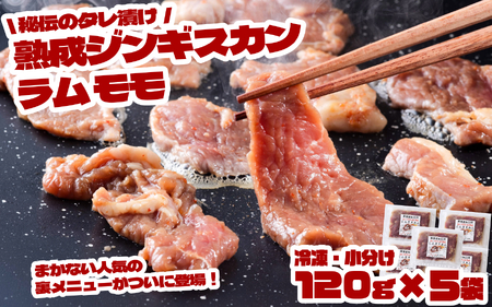 秘伝 の タレ漬け 熟成 ジンギスカン ラムモモ 120g 5食入り 【元祖「あんべ」 遠野ジンギスカン 】ラム肉 羊肉 仔羊肉  ヘルシー 味付 冷凍 小分け