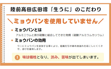 【先行予約 / 個数限定】 生うに 100g ( 塩水パック ) 獲れたその日に出荷！ 【 ムラサキウニ 無添加 天然 濃厚 ミョウバン不使用 おためし 数量限定 三陸産 】2025年5月下旬頃から順次発送予定 RT2424-R7