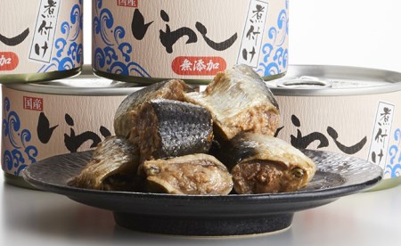 【無添加】いわし 缶詰 (煮付け) 10缶 セット【 無着色 海産物 ギフト 贈答 贈り物 おつまみ 備蓄 防災 食料 長期保存 非常食 国産 岩手 陸前高田 】RT966