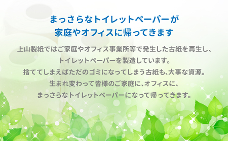 【ふるなびWEEK対象】大容量 トイレットペーパー 96ロール (12ロール×8袋) エコ 再生紙 100％ 備蓄 防災 無香料 SDGs 陸前高田市の古紙を使用 RT2633 FN-Limited-PR