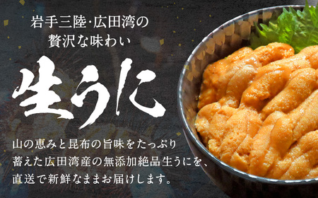 生うに 2026年発送先行予約 無添加 生うに 500g 塩水パック