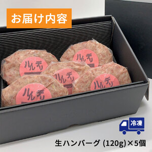 fn-62-007 岩手県産黒毛和牛使用 生ハンバーグ (5個) U-TEC釜石