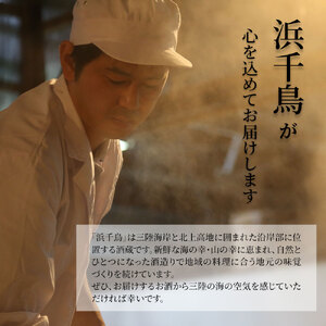 fn-31-007 浜千鳥 純米大吟醸飲み比べ 720ml×3 日本酒 地酒