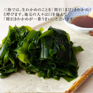 fn-39-013 いわて三陸産生わかめ【2月上旬から3月中旬頃お届け便】 ヤマキイチ商店