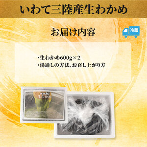 fn-39-013 いわて三陸産生わかめ【2月上旬から3月中旬頃お届け便】 ヤマキイチ商店