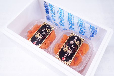 無添加むきたてエゾバフンウニ(赤系)塩水パック40～50g×4P[2026年1月中旬以降発送] B-11093