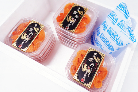 無添加むきたてエゾバフンウニ(赤系)塩水パック40～50g×10P[2026年1月中旬以降発送] D-11037