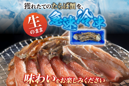【北海道根室産】生冷凍たらば蟹足3～4肩(計1kg前後) C-54010