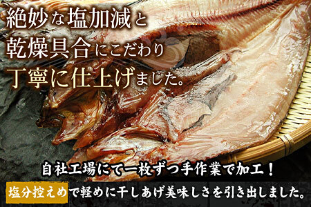 [12月21日決済分まで年内配送]真ホッケ開き干し350g前後×5枚 G-56002