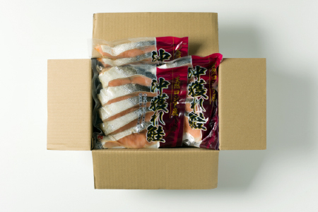 無添加甘塩天然沖獲れ鮭5切×3P(計15切、約750g) G-11037