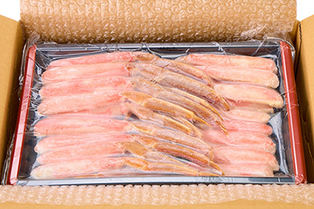 生食可ズワイガニ棒肉ポーション(半殻付)700g×2P(計1.4kg) B-58020