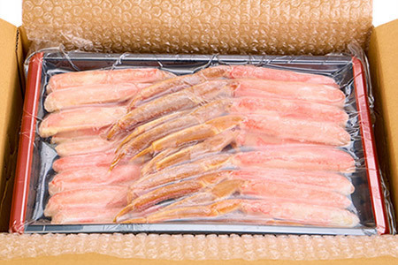 [12月21日決済分まで年内配送]お刺身OK！カット済み生ずわい蟹ハーフポーション700g×2P(計1.4kg) B-47005