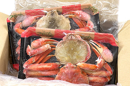 カット済みボイルずわい蟹姿2尾(計1～1.1kg) B-47006