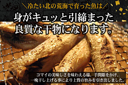 [12月21日決済分まで年内配送]一夜干こまい500g×2P G-07007