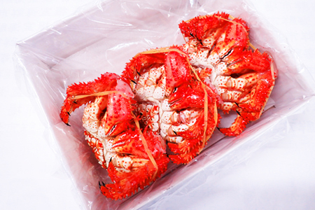 【北海道根室産】花咲ガニ400～500g×3尾 B-11119