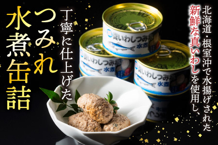 【12/31決済分まで1月中配送】 【北海道根室産】真いわしつみれ水煮160g×5缶 G-78009