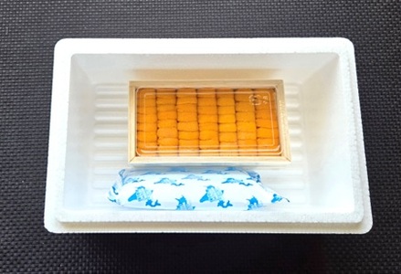 エゾバフンウニ並べ詰め約80～100g×2折[2026年2月下旬以降発送] C-40031