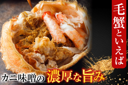 根室海鮮市場＜直送＞ボイル毛がに600～750g×1尾 B-28124