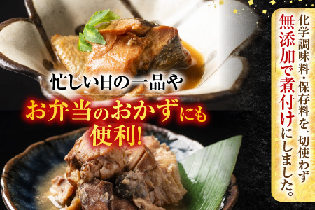 【12/31決済分まで1月中配送】 さけとぶりの無添加煮付けセット4種各4P(計16P) A-09157